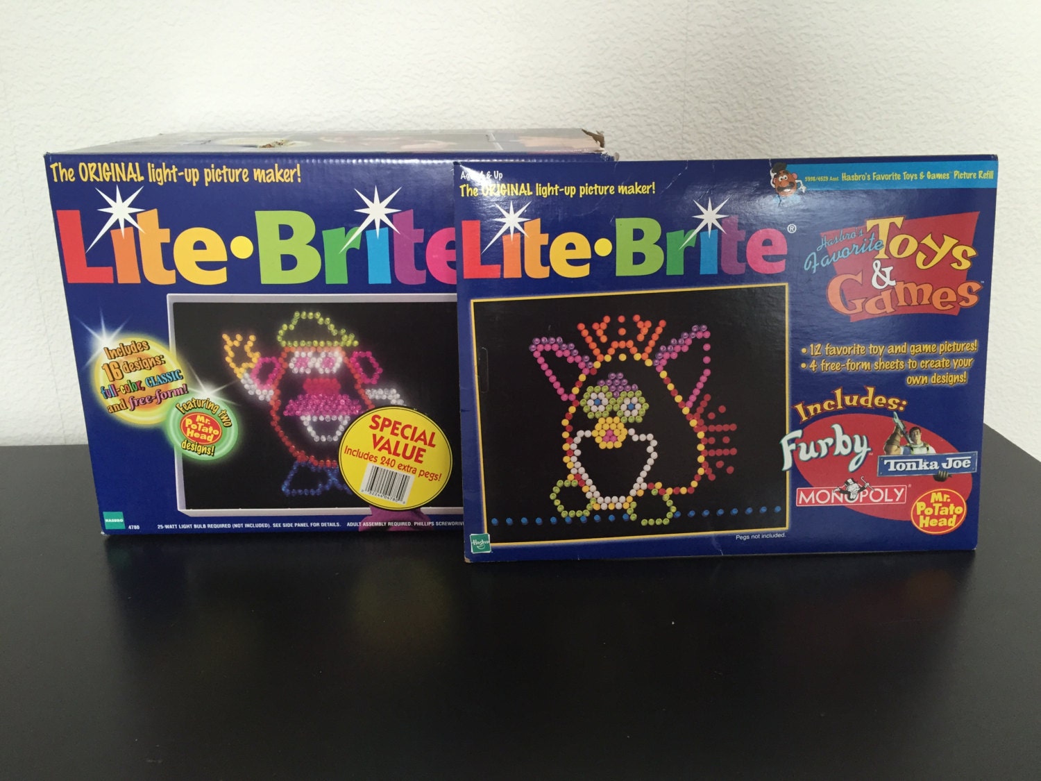 Vintage lite brite game with lite loops and hasbro by smilehood