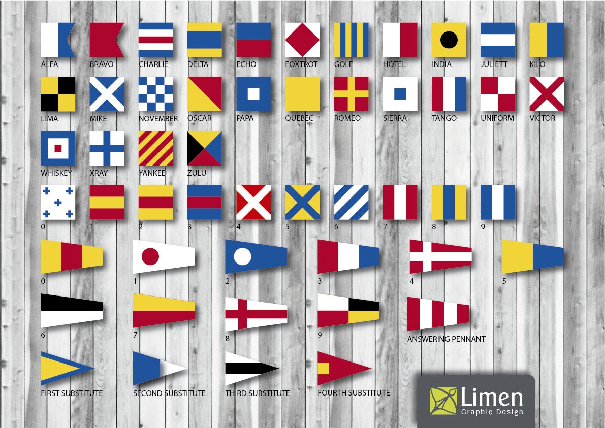 printable nautical flags banner digital international.