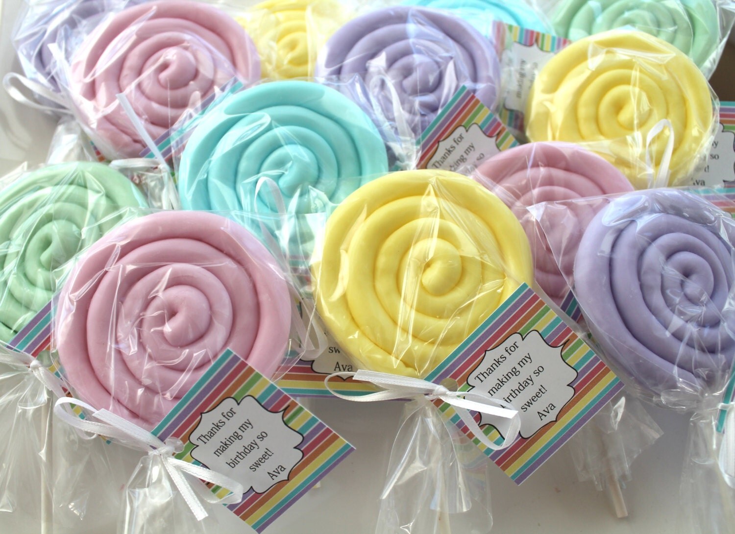 10 Lollipop Soap Party Favors Birthday favors Bridal