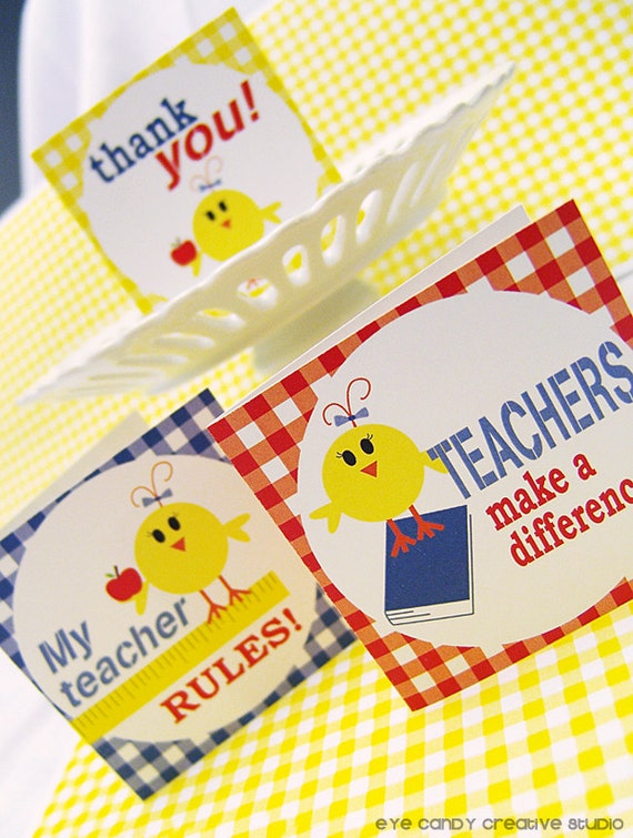 Teacher Appreciation - Back to School Party - Stationery Gift Set - DIY Printable Collection - Teacher Gift Il_570xn