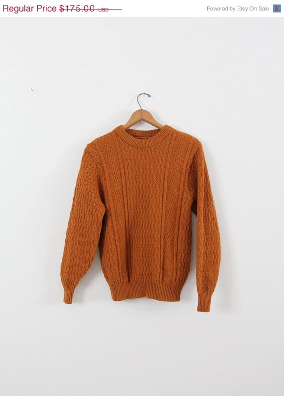 vintage wool fisherman's sweater by 86Vintage86 on Etsy