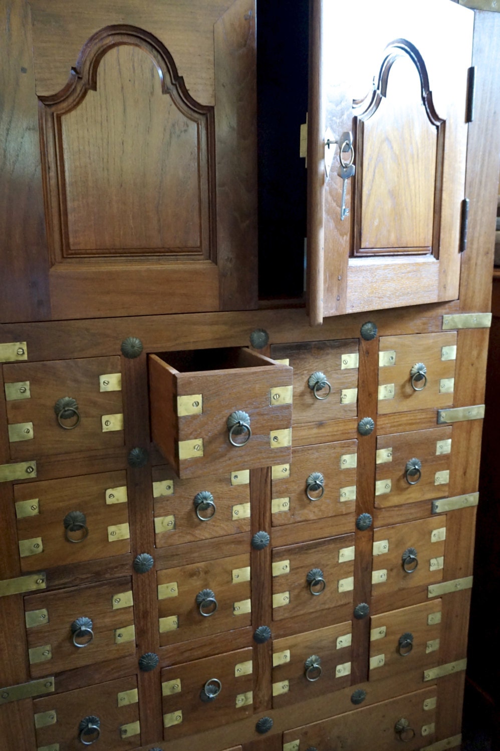 Apothecary Chest // Teak // 18 Drawers Haute Juice