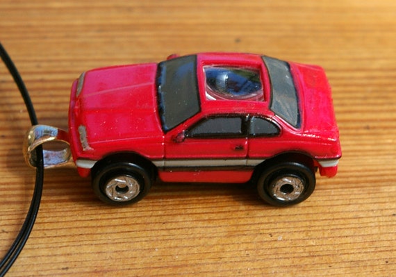 Red Sports Car Micro Machine Car Pendant