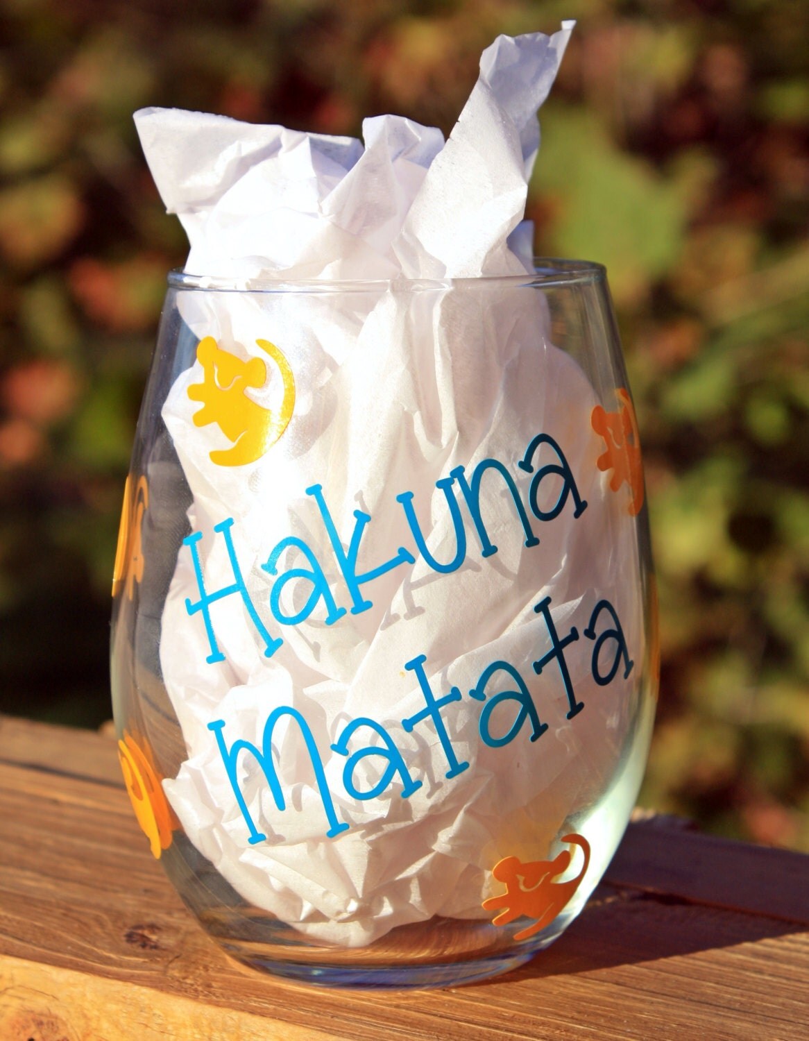 Lion King Inspired Wine Glass Personalized Wine Glass