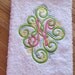 Ornamental for little princess, swirl and curl Monogram whole set - machine embroidery monogram designs 4x4 and 5x7