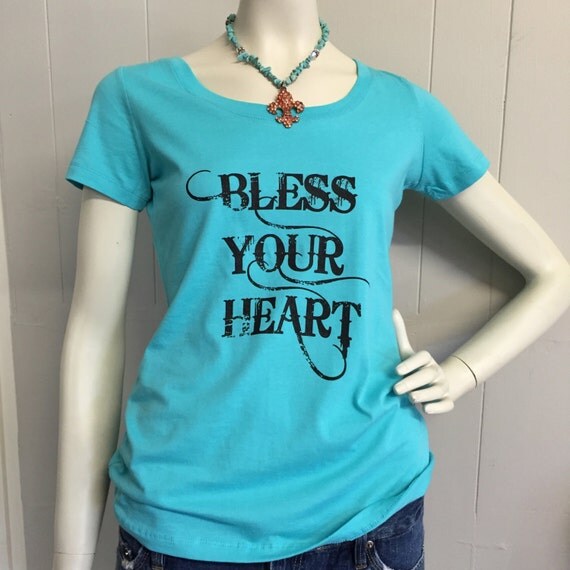 Items similar to Bless Your Heart Southern Sayings T Shirt Funny South ...