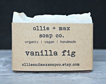 Vanilla Fig Soap, Vegan Soap, Organic Soap, Handmade Soap