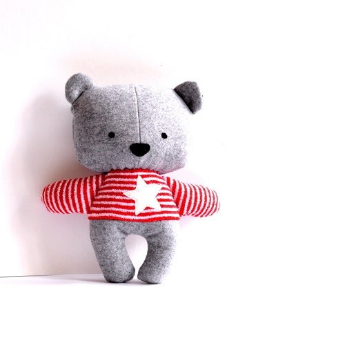 Teddy bear softie stuffed animal stuffed bear rag doll bear