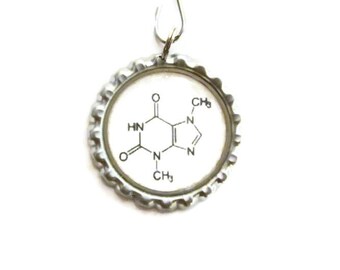 Tea Infuser with Theobromine Composition Charm - 2" Mesh Tea Ball