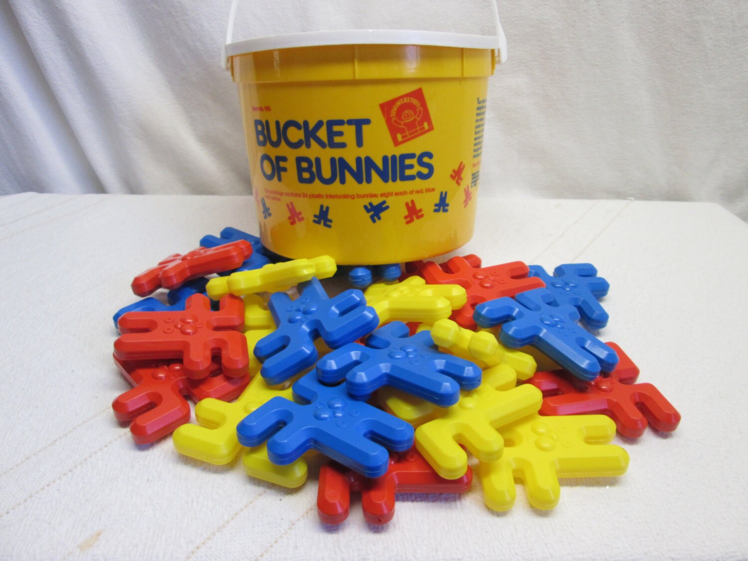 Bucket of Bunnies Discovery Toys blocks interlocking toys