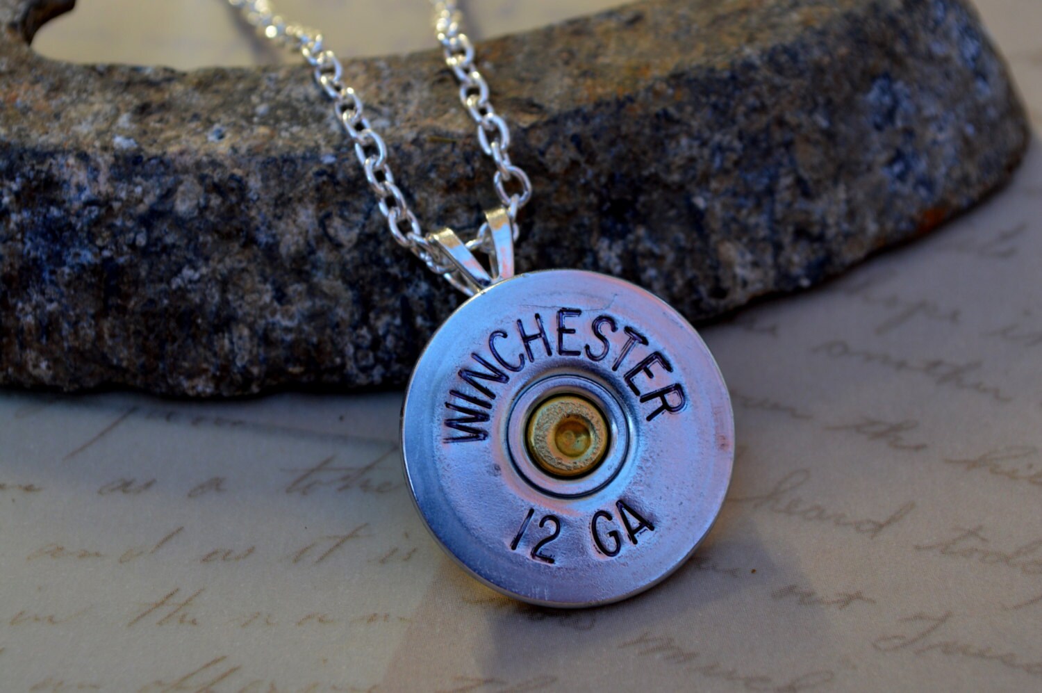 Shotgun Shell Jewelry Casing Pendant Necklace