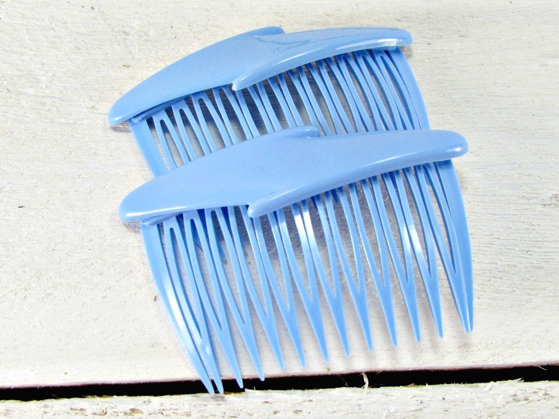 Vintage Sky Blue Hair Comb Set GOODY USA Hair by