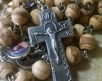 Handmade Stations of the Cross Chaplet Tools of the Passion Crucifix Twig Beads Catholic Devotional