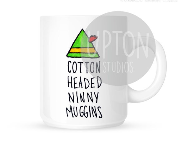 Cotton Headed Ninny Muggins Elf Mug Christmas by UptonStudios