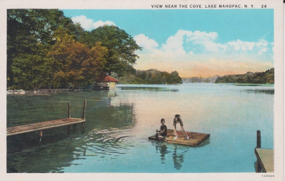 Lake Mahopac New York Vintage Postcard by postcardsofthepast