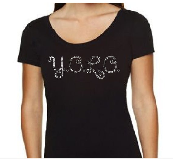 Custom Rhinestone BLiNg YOLO Shirt