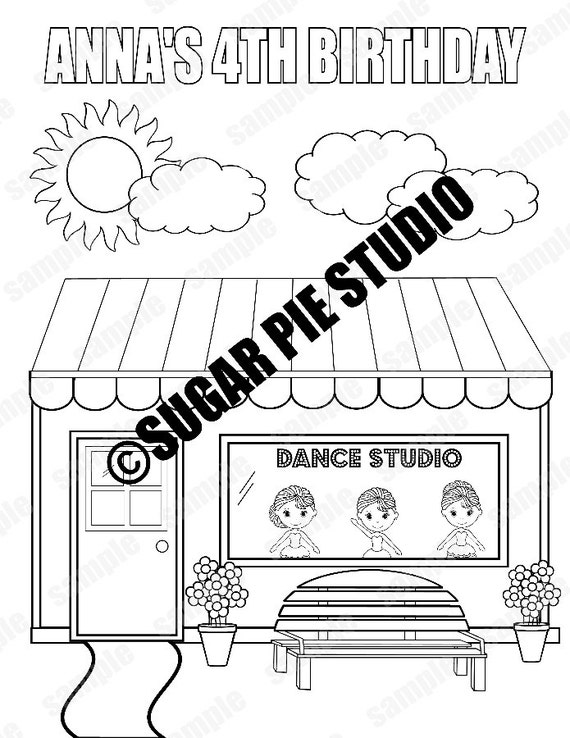 dance coloring pages personalized - photo #23