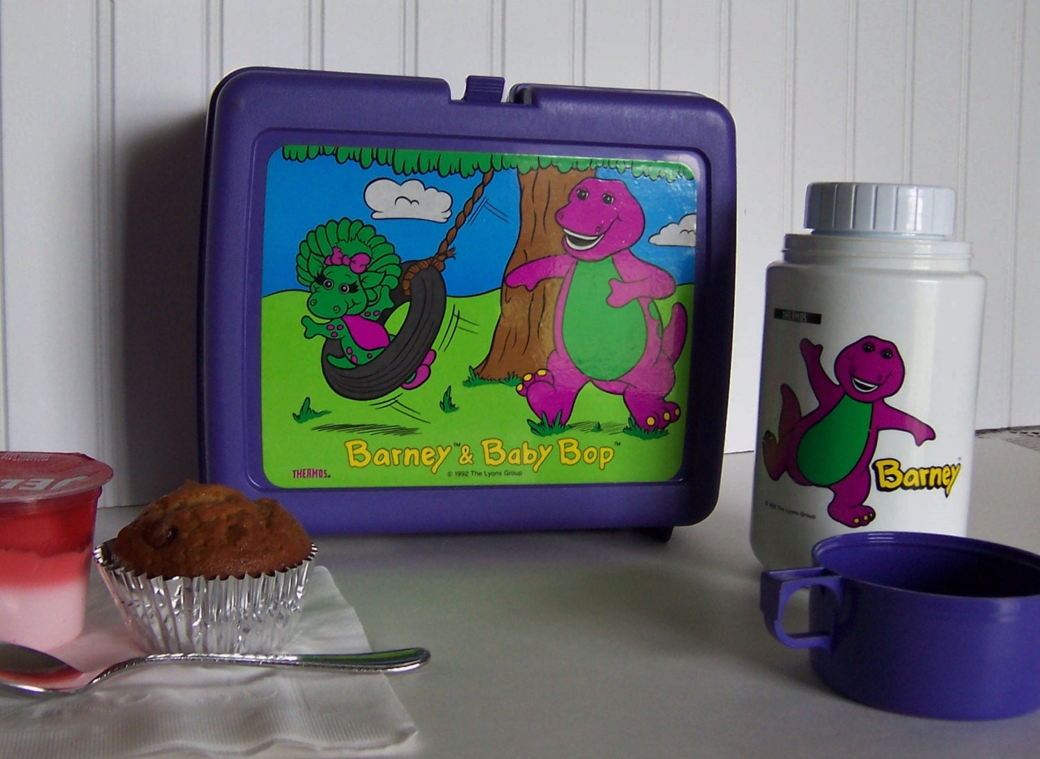 Barney Lunch Box featuring Baby Bop includes Thermos Vintage