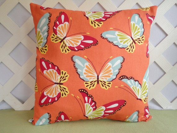 orange butterfly pillow pet