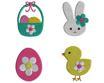 Mini Easter Machine Embroidery Design Set-INSTANT DOWNLOAD