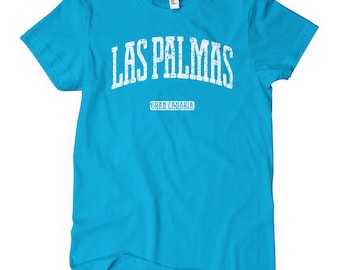 Women's Las Palmas Gran Canaria Tee - S M L XL 2x - Ladies Canary Islands Spain Shirt - 4 Colors