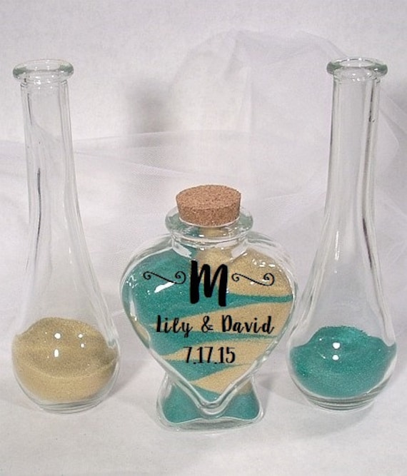 Unity Sand Vase Decal DIY Wedding Sand Ceremony Vase Decal