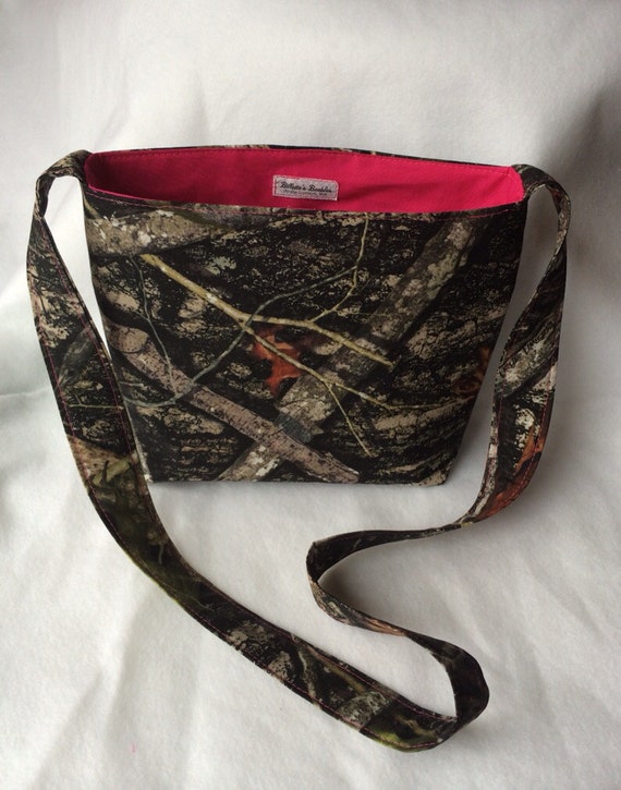 pink camo tote bag