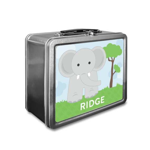 Elephant Lunch Box Personalized Kids Lunch Box Vintage