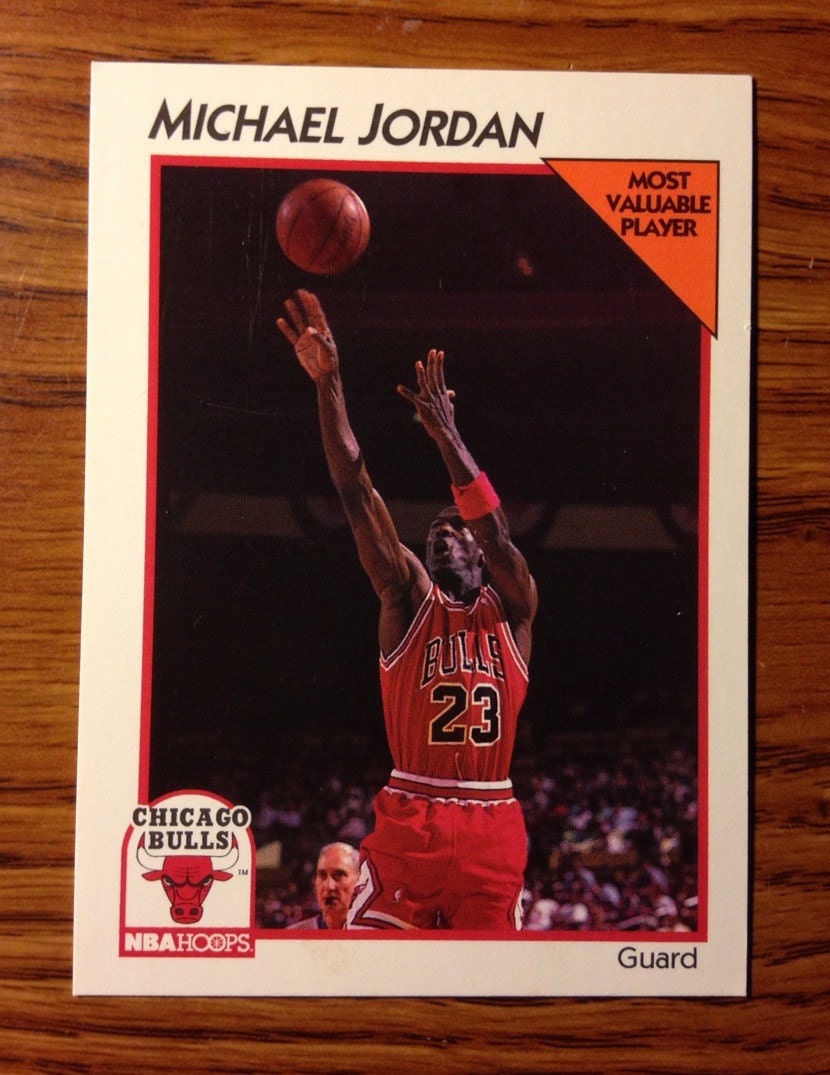 Michael Jordan 1991 Chicago Bulls MVP Basketball Card by ...