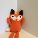 minecraft fox pillow buddy orange