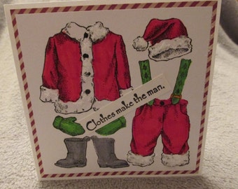 christmas card clothes