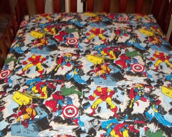 superhero crib bedding