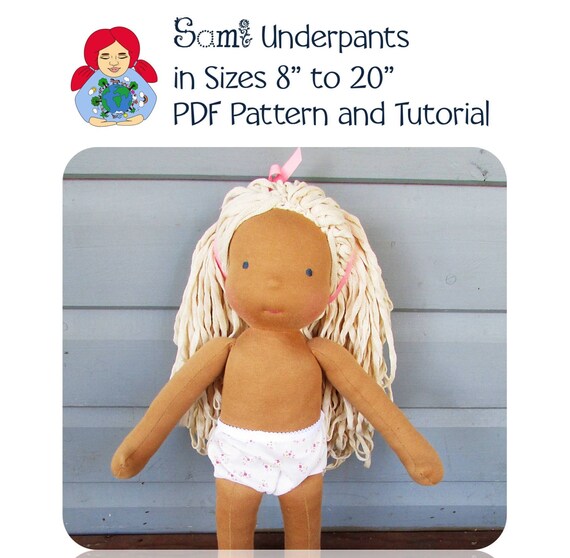 Doll Underpants in sizes 8 to 20 Pattern and by SamiDolls on Etsy