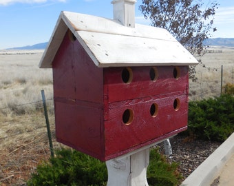 Items similar to Two story Bird houses, ready to mount on 4x4 posts on Etsy