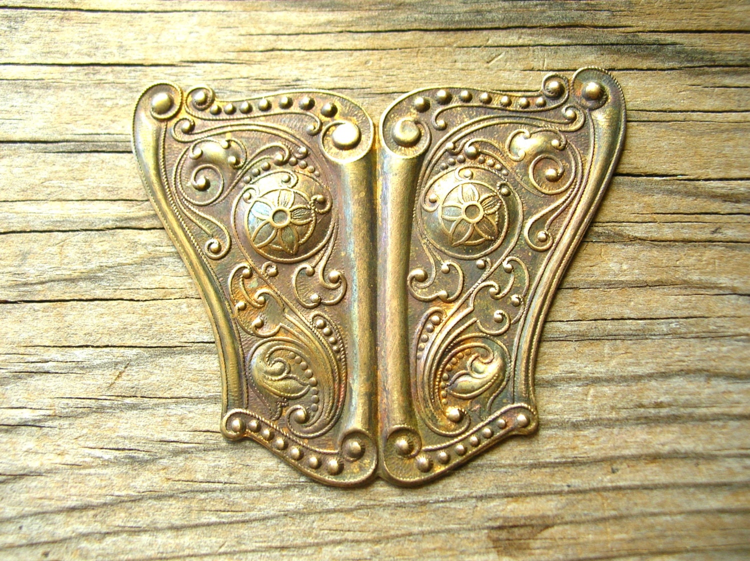 Brass Stamping Large Victorian Style By BohemianGypsyCaravan