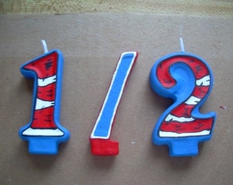 1/2 Birthday Candle Set