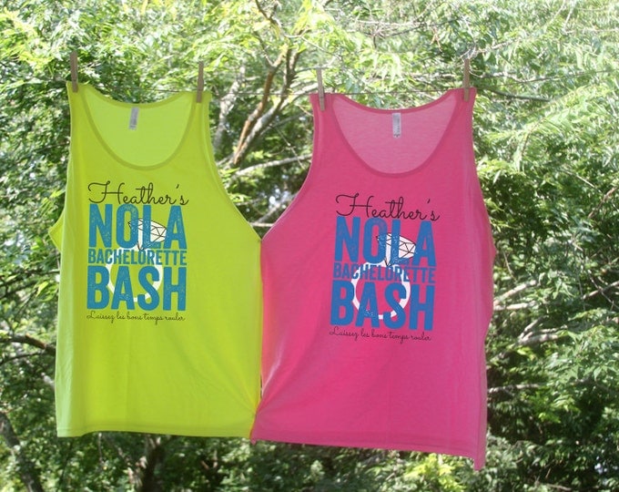NOLA New Orleans Sets - Personalized Bachelorette Beach Tanks