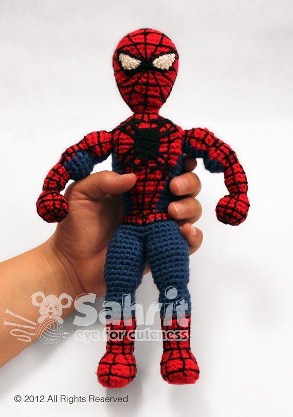 PATTERN Instant Download Spiderman Superhero Crochet Doll