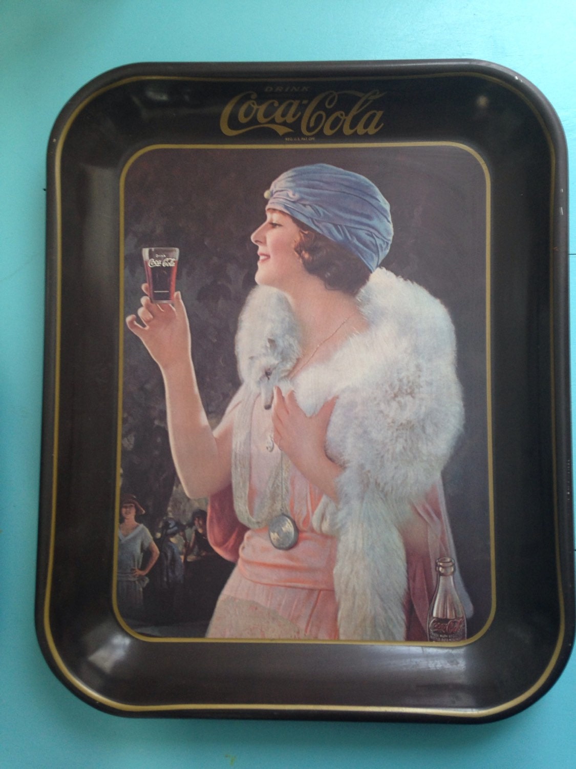 1920’s Coca Cola Ad Tin Tray – Haute Juice