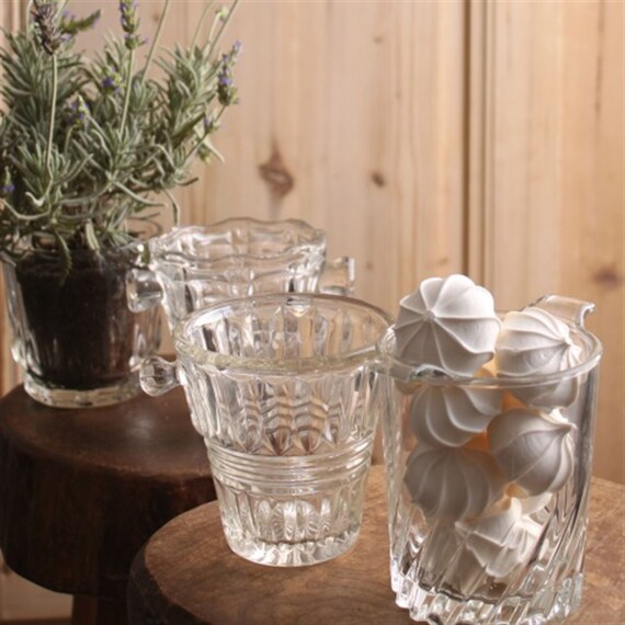Items similar to Vintage Cut Glass Ice Bucket on Etsy