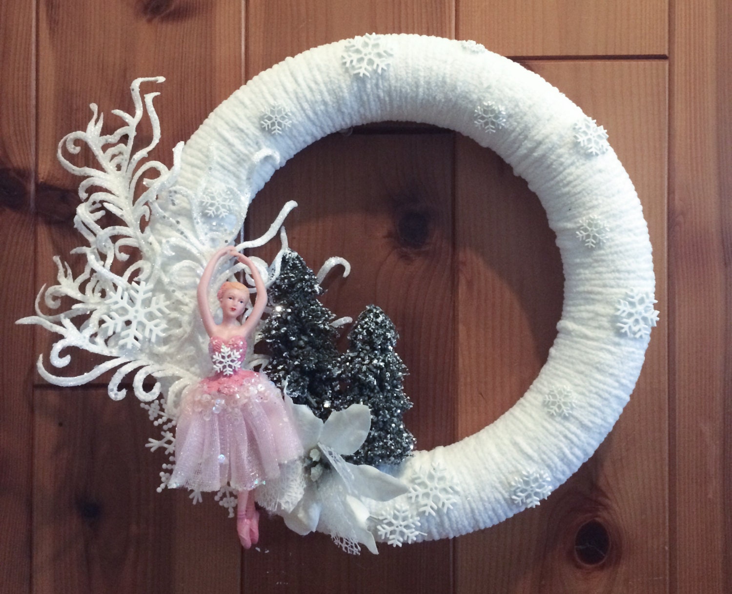 ONLY ONE! Sugar Plum Fairy Nutcracker Ballet Winter Wreath