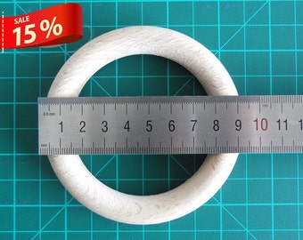 NEW - 2 Unfinished Wood Rings / Wood bracelets - 3 5/8 inch