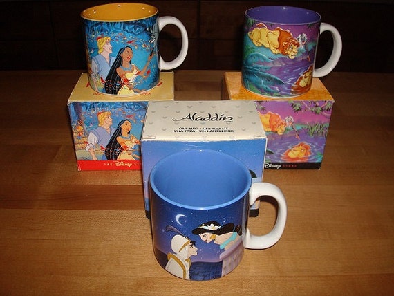 Collectible Ceramic Disney Mugs / Coffee Mugs by yankytreasure