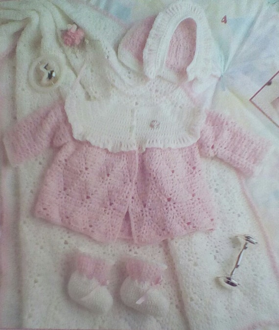 Vintage Crocheted Baby Layette Pattern by MAMASPATTERNS on Etsy