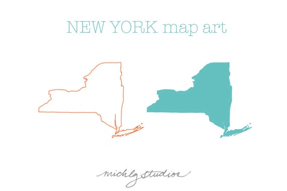 new york state map clipart - photo #33