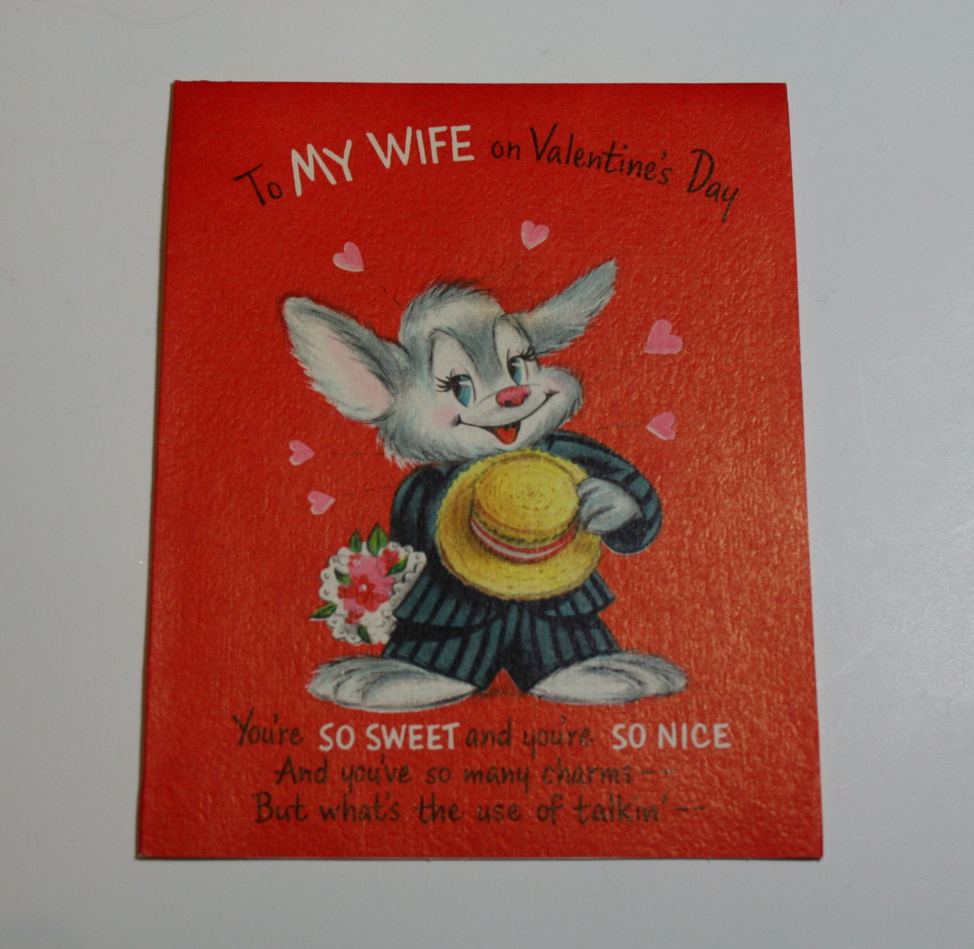 Vintage Hallmark Valentines Day Card For Wife by binguspingusart1365 x 1329