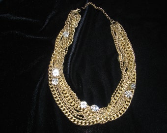 Vintage Necklace Multi Chain 20" Long