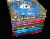 4" Orgone Color Chage LED Box, with a remote control bulb.
