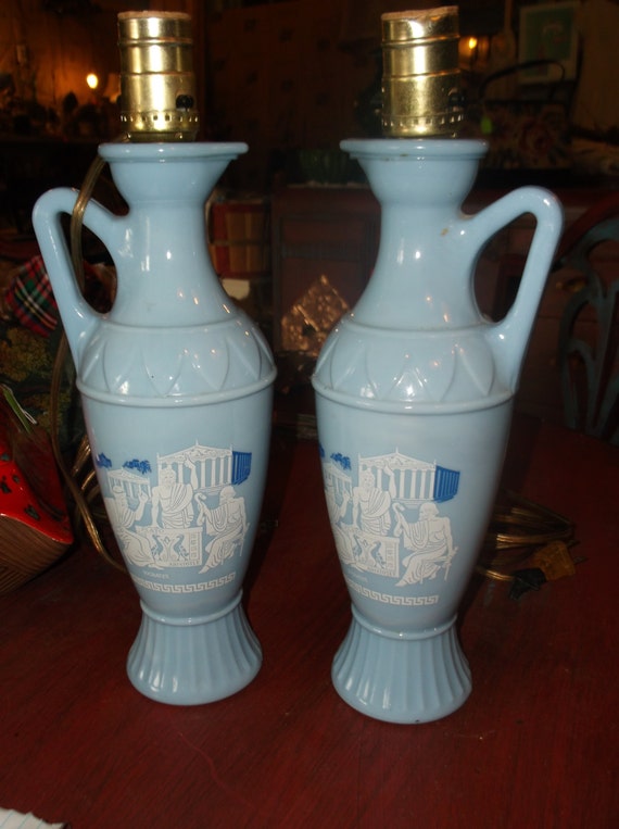 kitchen Vintage  Lighting Lamps  Blue of milk lighting Pair glass Glass Milk