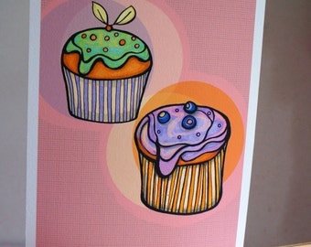 Muffins: A4 giclee print